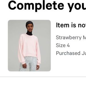 Perfectly oversized cropped crew neck sweatshirt STRAWBERRY MILKSHAKE